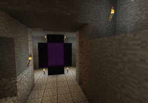 Step 2.   Even out the area and square it off with polished diorite.